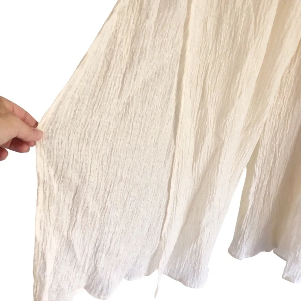 Savannah Morrow Deia Pant Ivory Linen Blend Size XXL